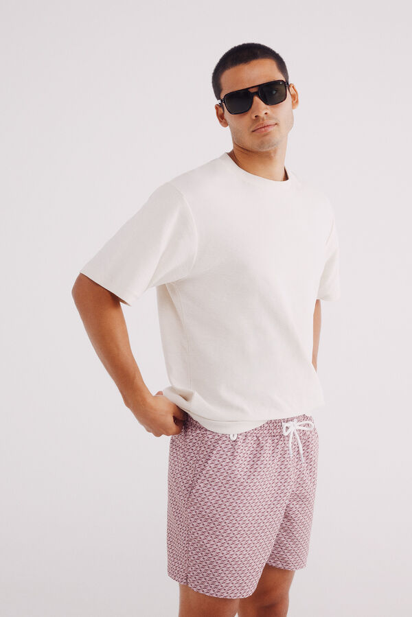 Springfield Ba&ntilde;ador estampado naranja