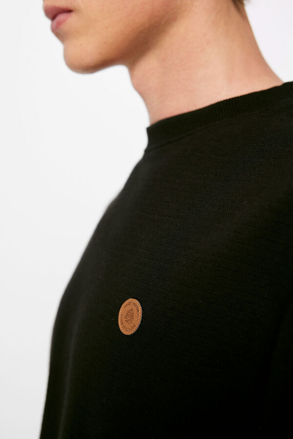 Springfield Camiseta textura negro