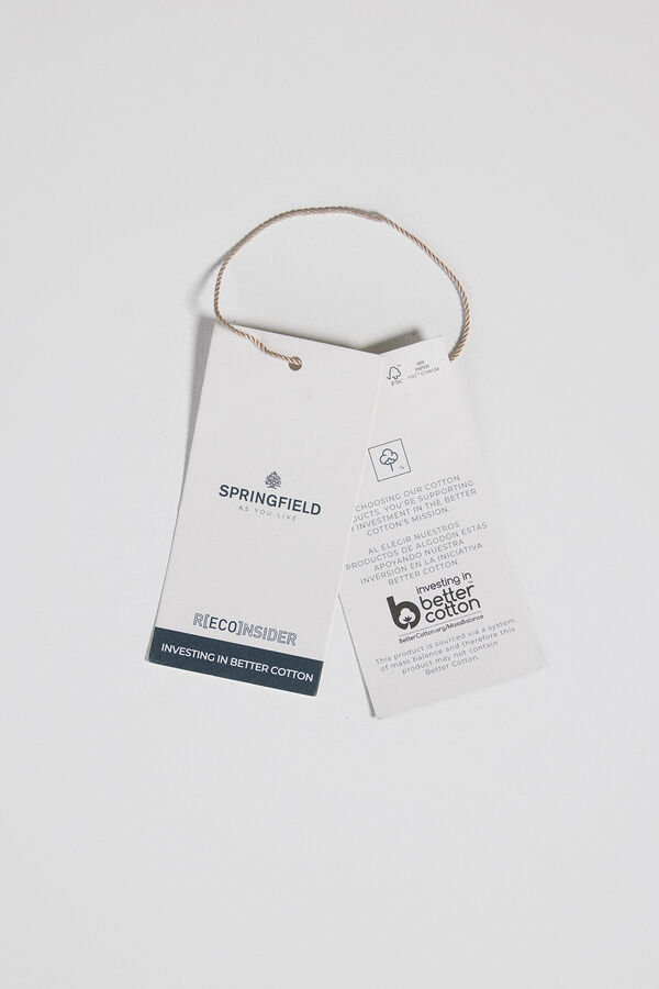 Springfield Polo rayas regular fit burdeos