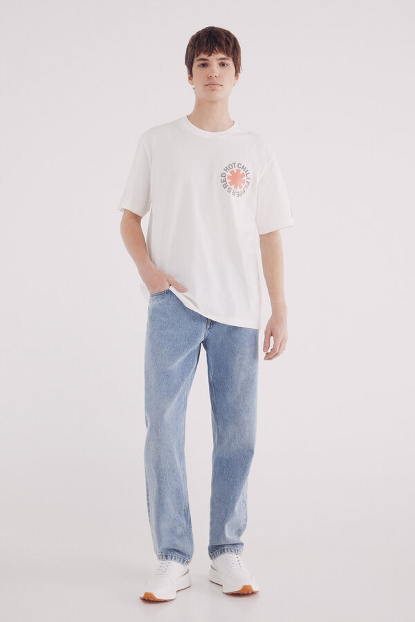 Springfield Camiseta Red Hot Chili Peppers bege