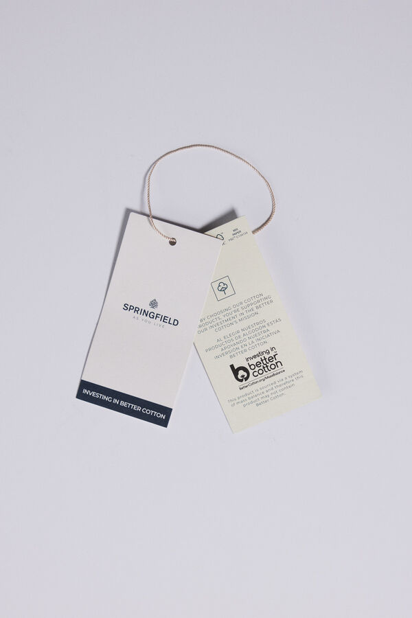 Springfield Polo piqu&eacute; detalles contraste regular fit azul