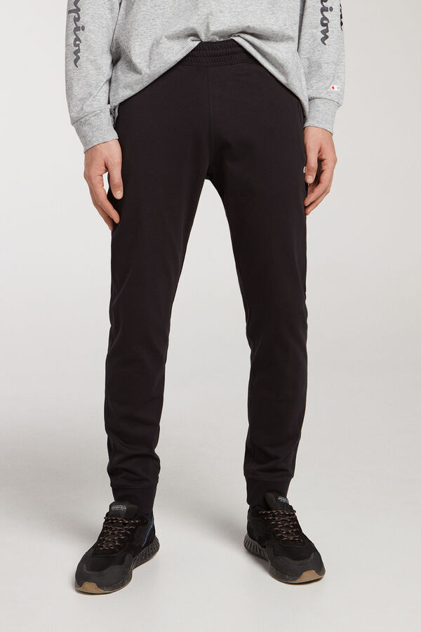 Champion jogger cremallera jersey regular negro