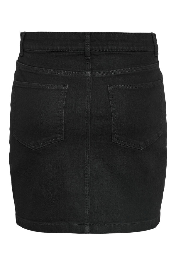 Noisy May Falda corta denim negro