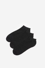 Springfield Pack de 3 calcetines tobilleros negro