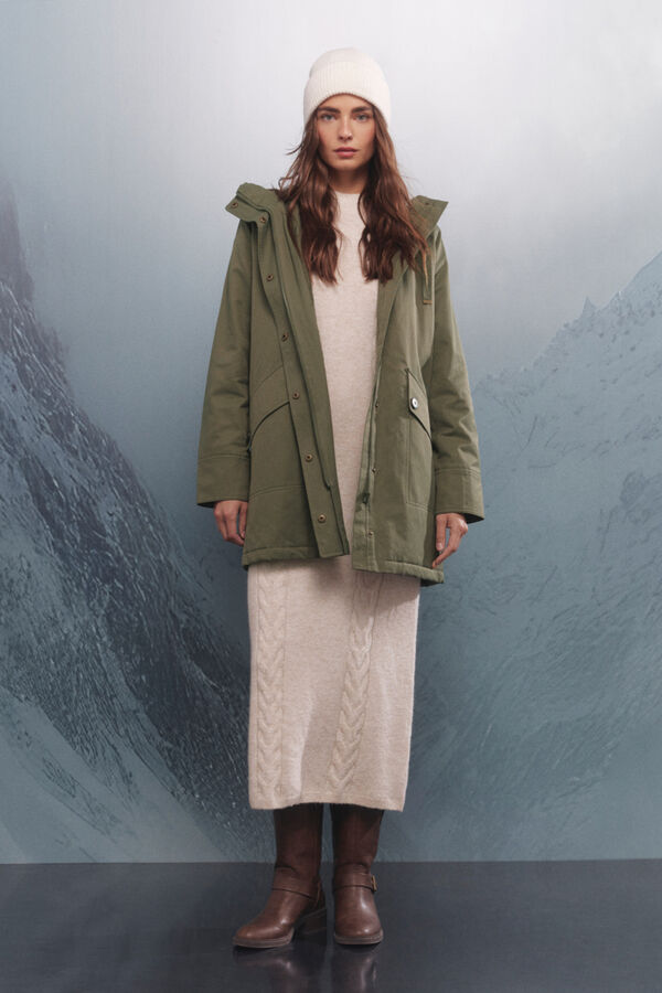 Springfield Parka capucha Sorona Aura kaki