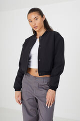 Brave Soul Bombardeiro com bot&otilde;es de press&atilde;o preto