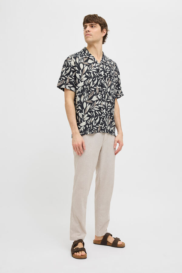 JJ REBEL Camisa de mangas curta com ajuste confortável  preto