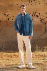 Springfield Jeans straight fit cru branco