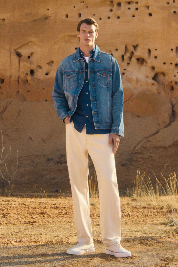Springfield Jeans straight fit cru branco