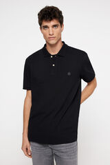 Springfield Polo piqu&eacute; b&aacute;sico regular fit preto