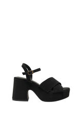 Only Sand&aacute;lia salto grosso preto