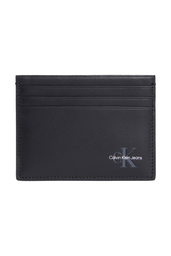 CK Jeans Monedero minimalista. negro