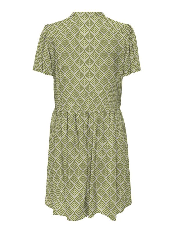 JDY Vestido curto decote em V cinzento