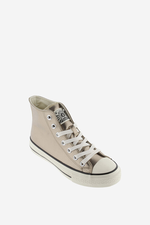 Victoria Zapatillas abotinadas efecto piel amarillo