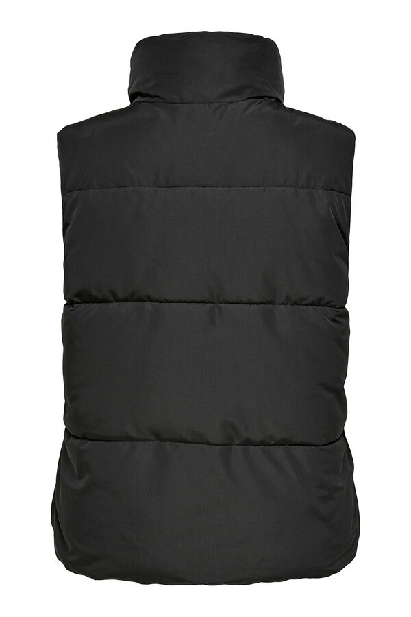 JDY Colete acolchoado preto