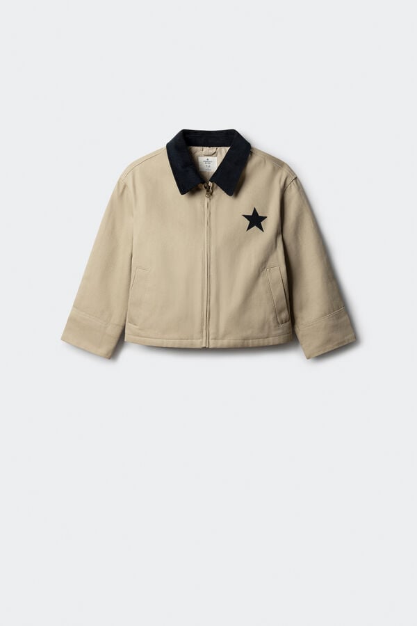 Springfield Kids Parka estrella para ni&ntilde;a beige