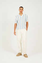 Brave Soul Polo de malha com manga curta azul