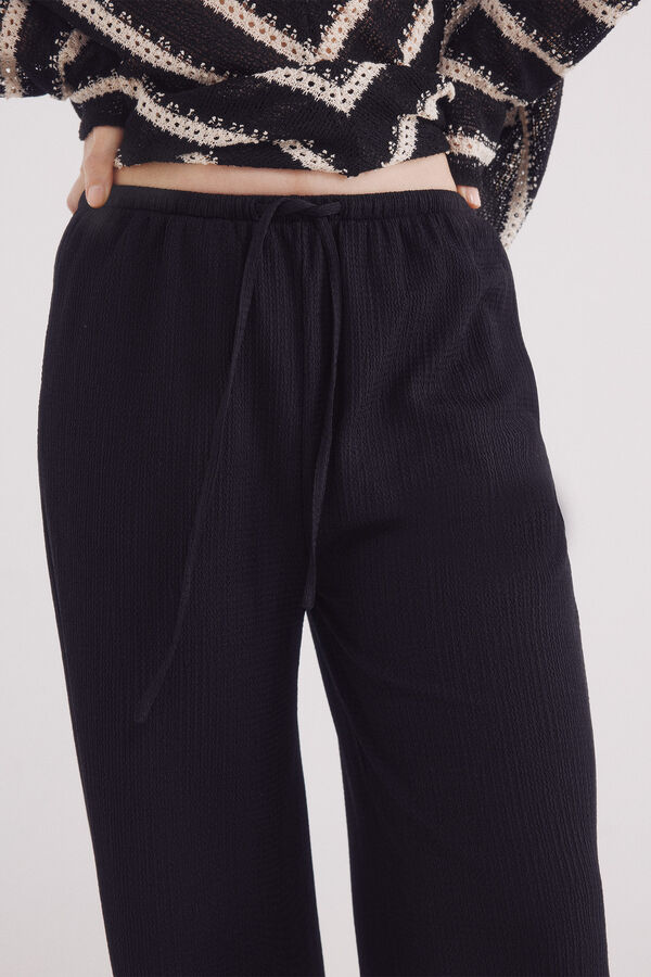 Springfield Pantal&oacute;n jogger estructura negro