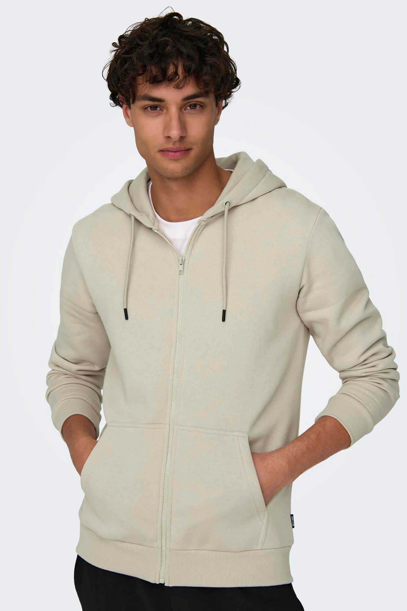 Only & Sons Sweatshirt com fecho-&eacute;clair