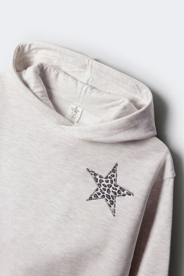 Springfield Kids Sudadera estrella ni&ntilde;a espalda gris