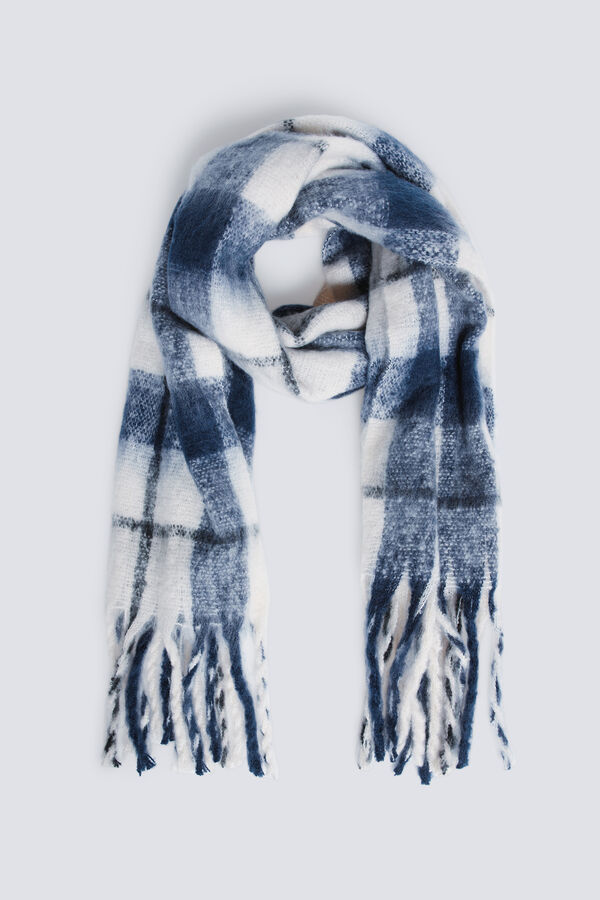 Springfield Bufanda cuadros azules azul