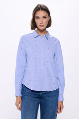 Springfield Camisa estrellas algod&oacute;n azul