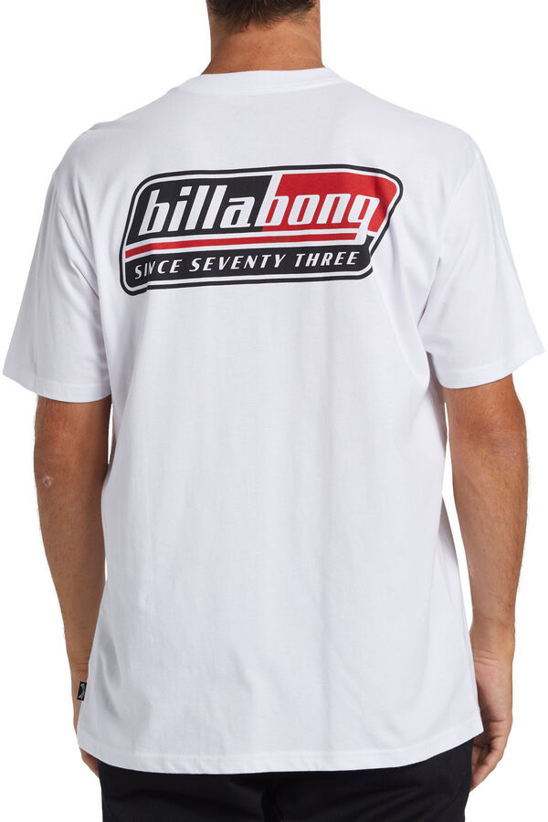 Billabong Camiseta masculina de manga curta branco