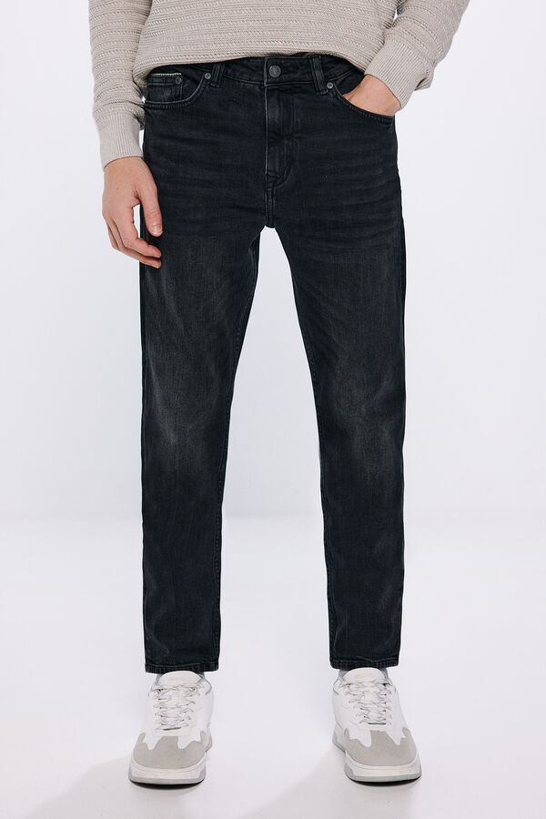 Springfield Jeans slim fit preto