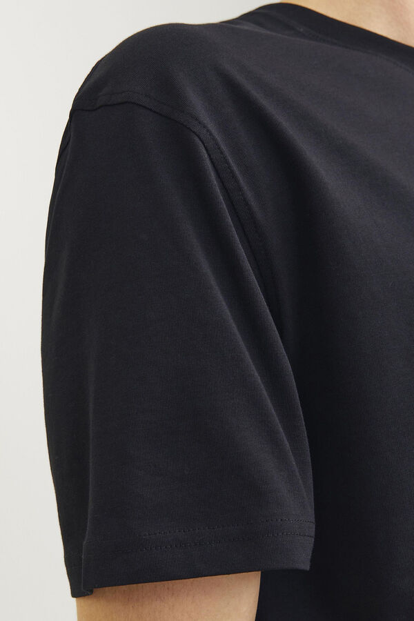 Jack & Jones Camiseta regular fit logo negro