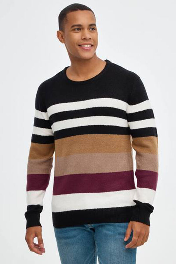 Inside Jersey Rayas negro