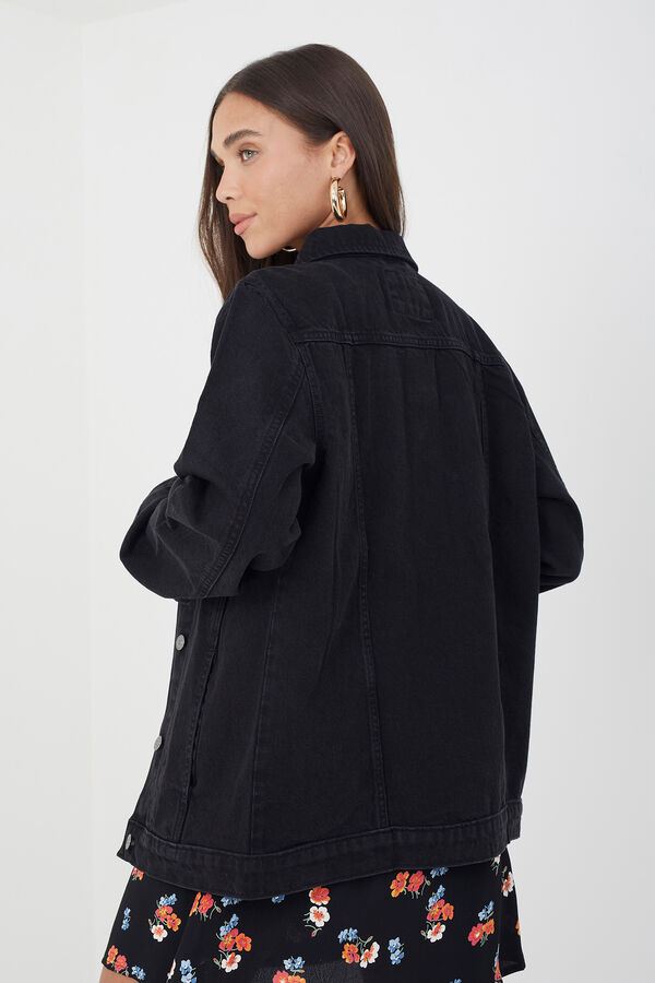 Brave Soul Cazadora vaquera oversize negro