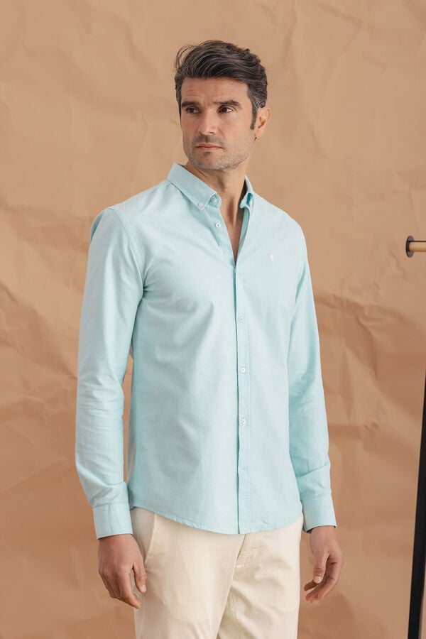 Celopman Camisa Oxford beige