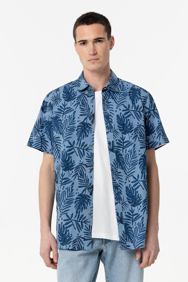 Tiffosi Camisa Regular Fit Estampada azul