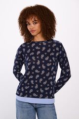 Springfield Camiseta estampada combinada azul