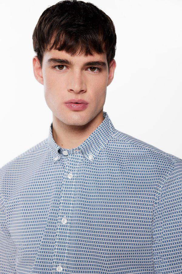 Springfield Camisa estampada azul