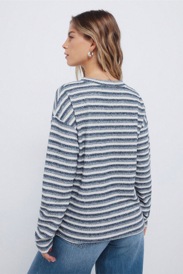 Springfield Jersey chenilla doble raya nude