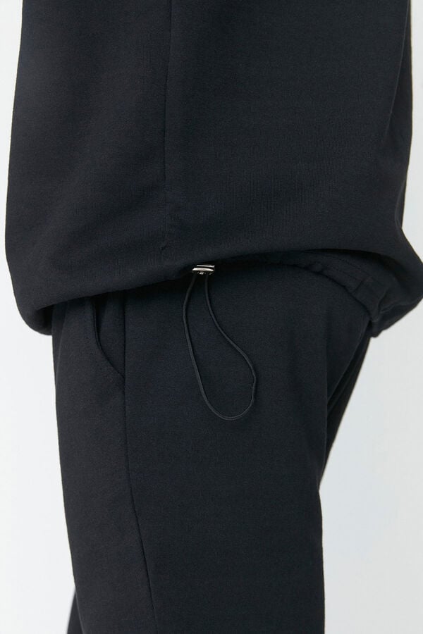 Trendyol Conjunto de ch&aacute;ndal oversize negro