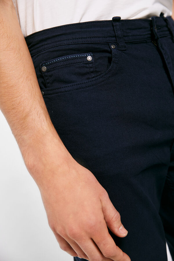 Springfield Jeans slim 5 bolsillos color azul oscuro