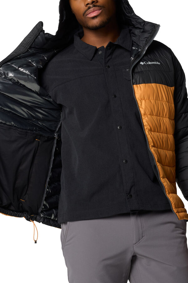 Columbia Columbia Jaqueta para homem com capuz Powder Lite™ II - Grande vermelho