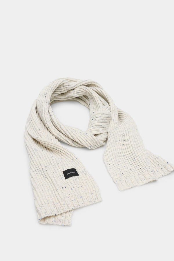 Springfield Bufanda canal&eacute; neps blanco