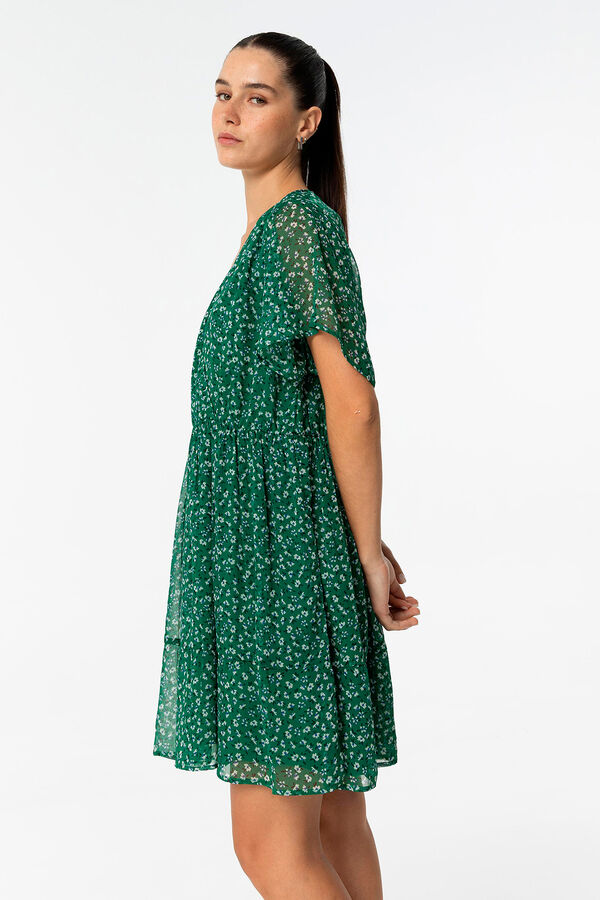 Tiffosi Vestido estampado floral verde