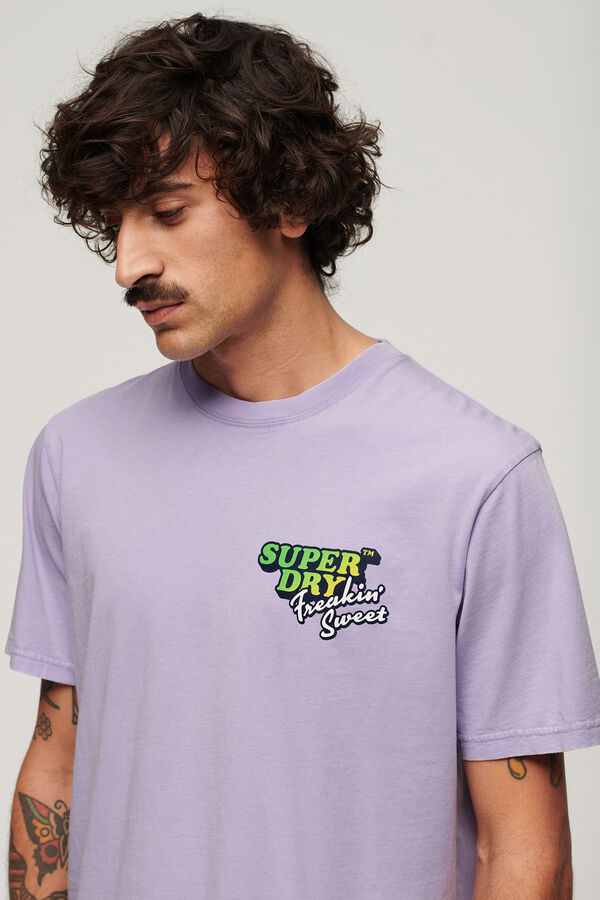 Superdry Camiseta suelta Neon Travel morado/lila
