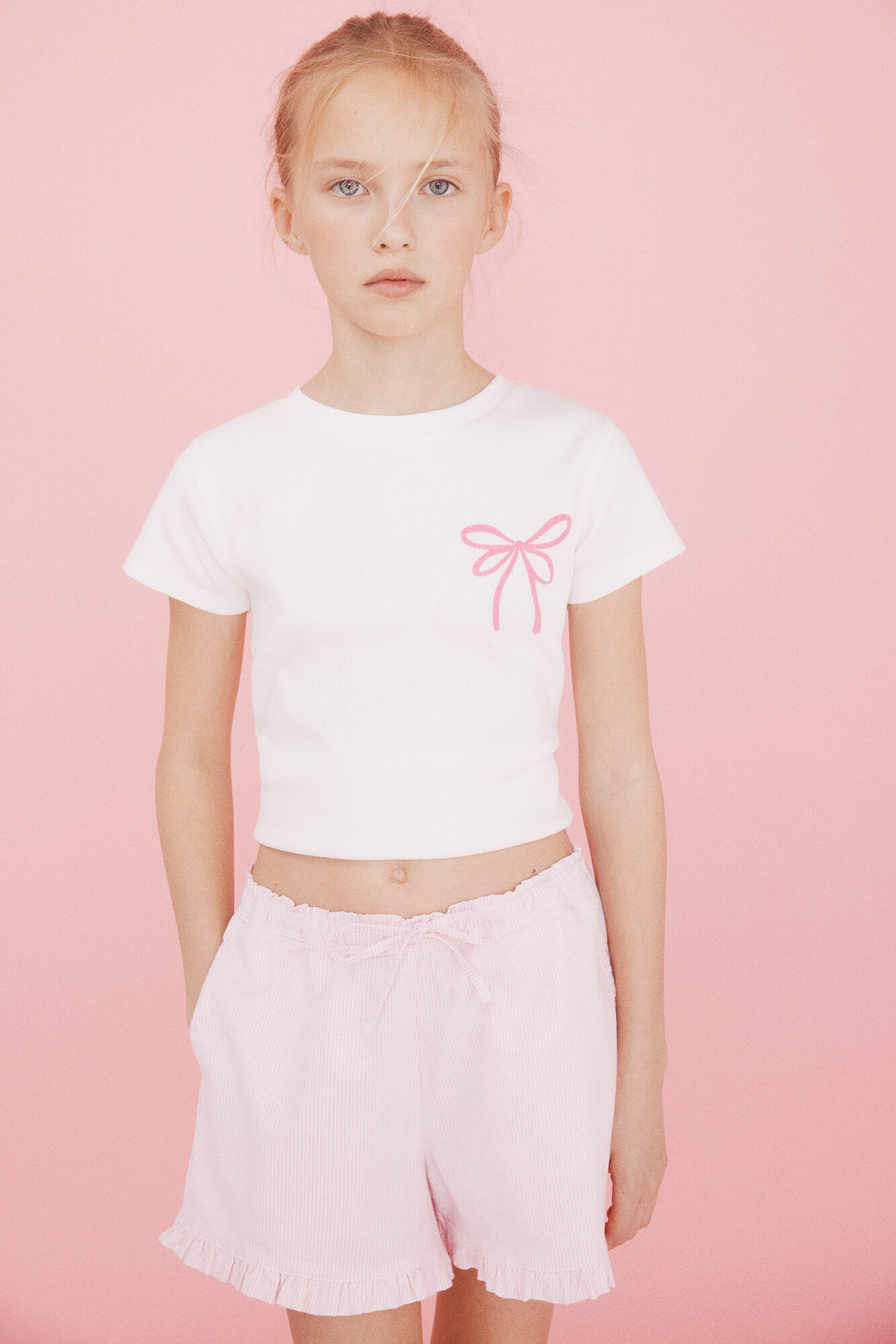 Springfield Kids Camiseta de la&ccedil;o para menina