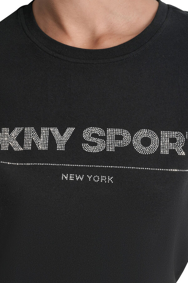 DKNY T-shirt b&aacute;sica preto