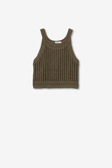 Tiffosi Top de Crochê verde