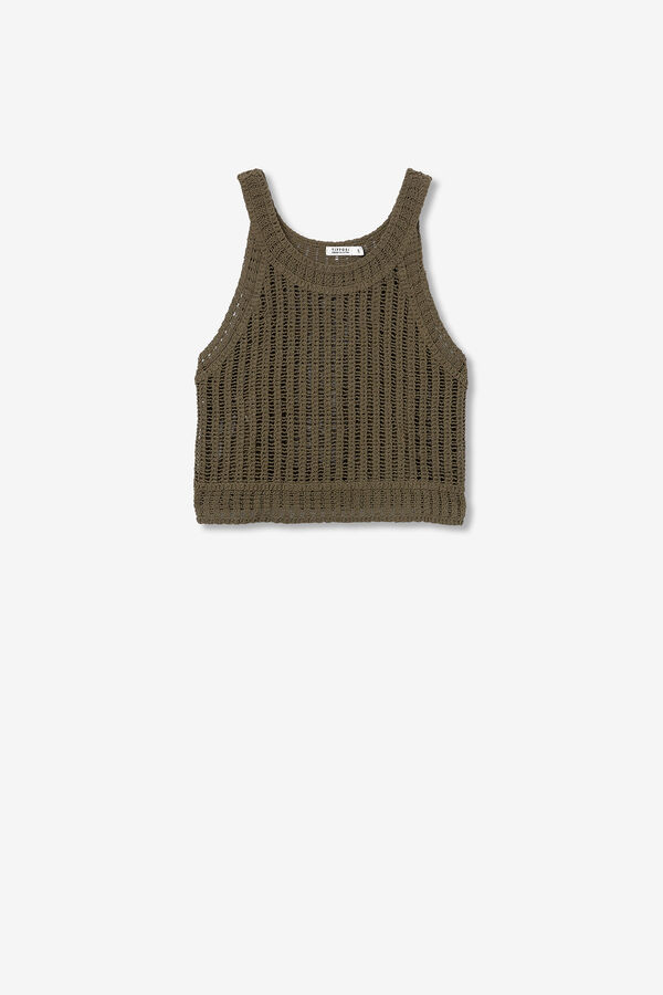 Tiffosi Top de Crochê verde