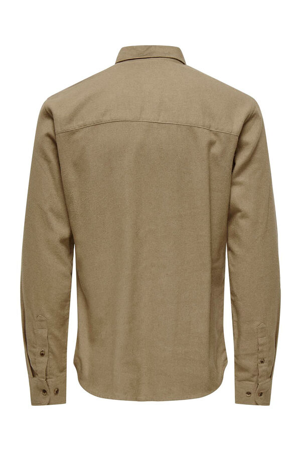 Only & Sons Camisa slim fit cinzento