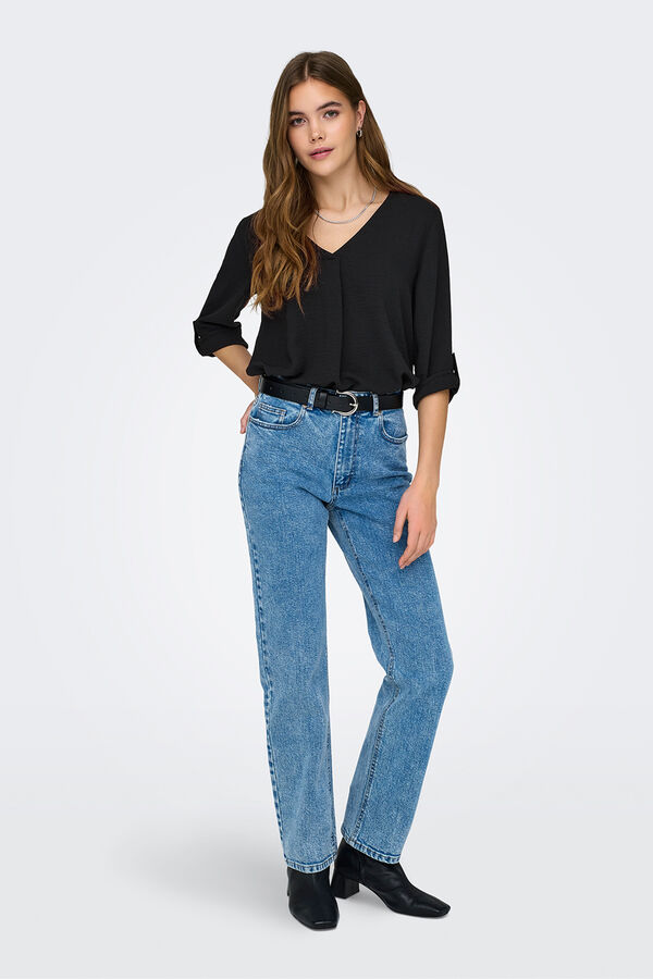 JDY Blusa manga 3/4 negro