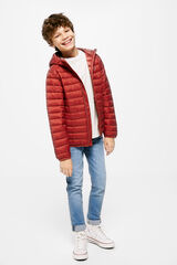 Springfield Chaqueta acolchada niño estampado rojo