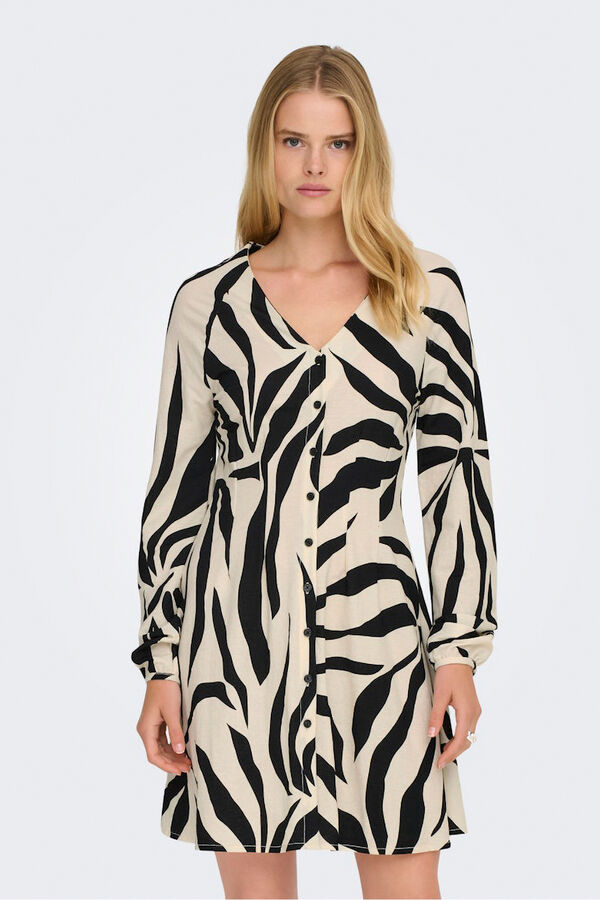Only Vestido curto estampado floral estampado